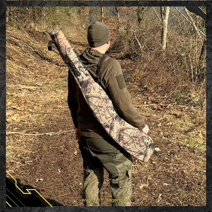 🛡️ Robuster Schutz trifft elegantes Design – Perfekt für anspruchsvolle Jäger  
Entdecken Sie die HNTR LEGEND Gewehrtasche, den idealen Begleiter für Jäger und Schützen, die Wert auf Qualität und Stil legen. Diese Neopren-Gewehrtasche kombiniert erstklassigen Waffenschutz mit einem edlen Look – ein Must-Have für Ihre Jagdausrüstung.  
